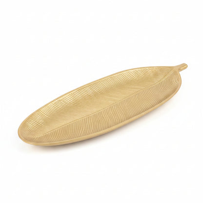 Golden Leaf Decorative Tray | Luxury Jewelry & Home Decor Organizer