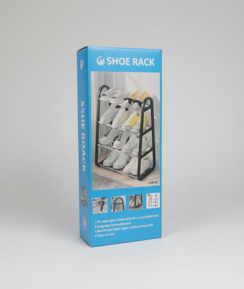 Multi Metal Layer Shoe Organizer for Home Entryway
