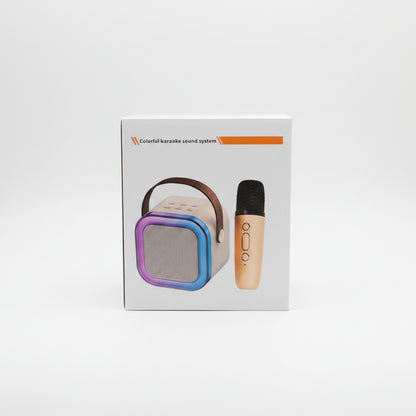 Wireless Speaker with Microphone – Colorful LED Sound System