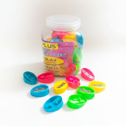 Colorful Pencil Sharpeners Jar – Single Blade