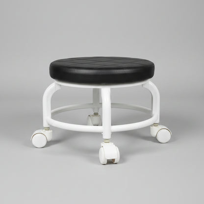 360° Rolling Adjustable Swivel Stool with Wheels | Padded Seat