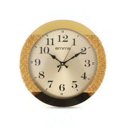 Luxury Decorative Wall Clock – Modern Silent Quartz Clock with Gold Numbers