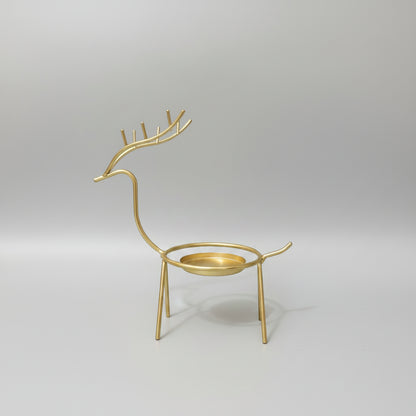Deer Gold Metal Stand For Cigarette Ash Holder