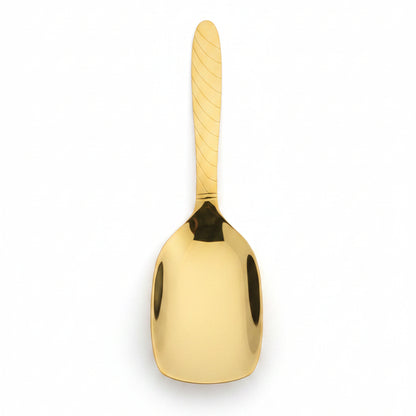 Luxury Gold Stainless Steel Dessert Spoon – 2 Pieces