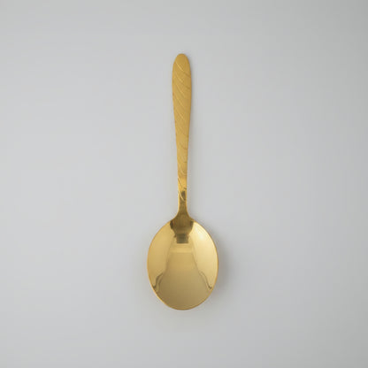 Luxury Gold Stainless Steel Dessert Spoon Set – 2 Pieces