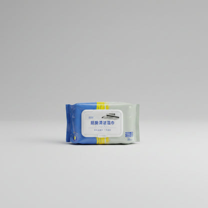 Kitchen Cleaning Wipes Grease Cutting Wet Wipes (1 Pack)