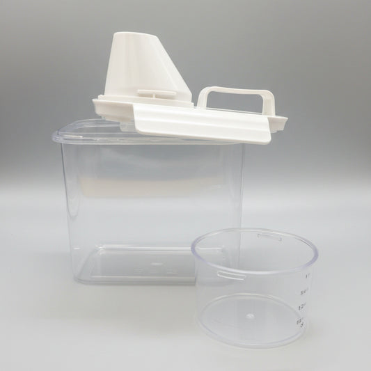 Airtight Storage Container with Pour Spout & Measuring Cup