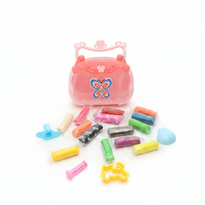 Colorful Butterfly Modeling Clay Purse Kit with Tools
