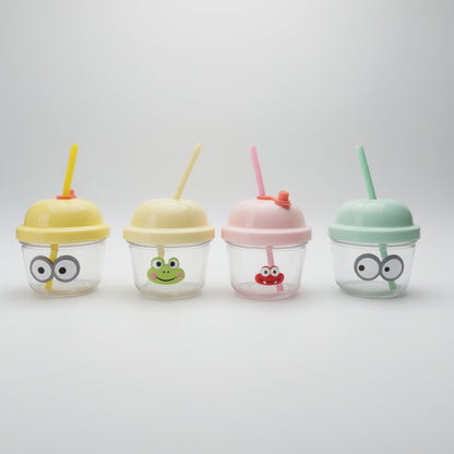 Cute Face & Dome Lid Sipper Cup For Kids (1piece)