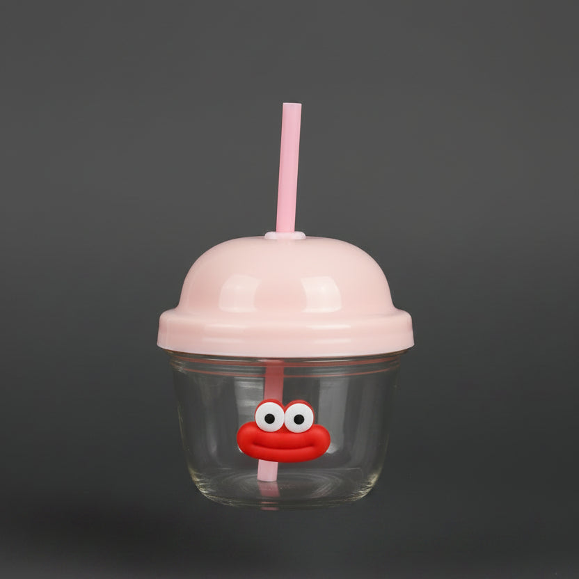 Cute Face & Dome Lid Sipper Cup For Kids (1piece)