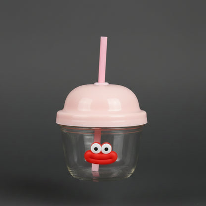 Cute Face & Dome Lid Sipper Cup For Kids (1piece)