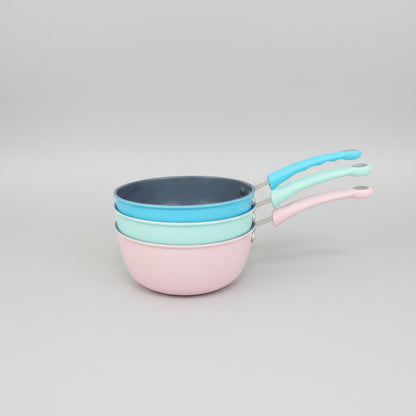 Non-Stick Multi-Color Cooking Pots with Soft Grip Handles