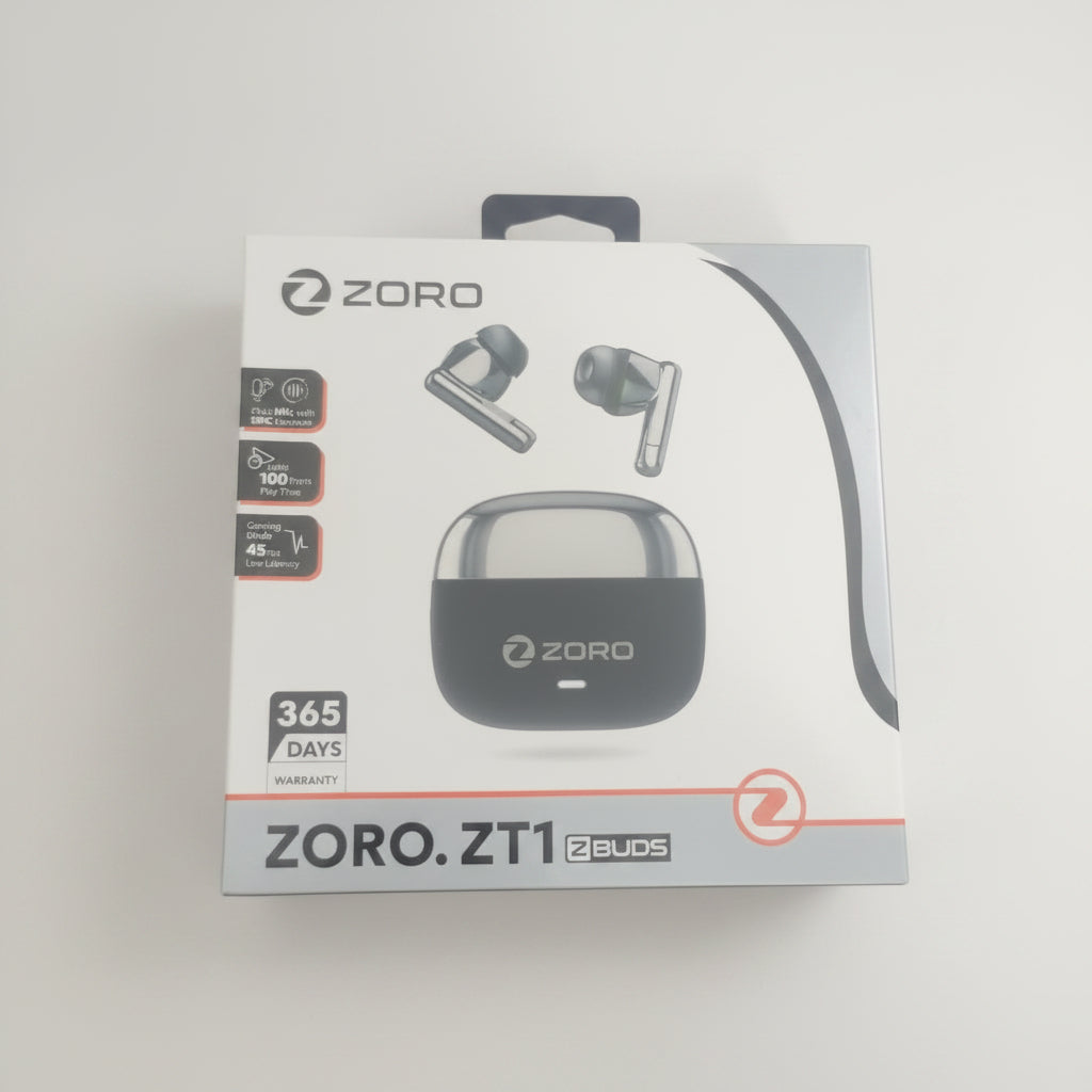 ZORO ZT1 Wireless Bluetooth Earbuds | HD Sound & Touch Control