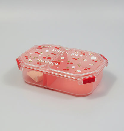 3-Compartment Lunch Box with Spoon – Leakproof Portable Bento Lunch Box for Kids