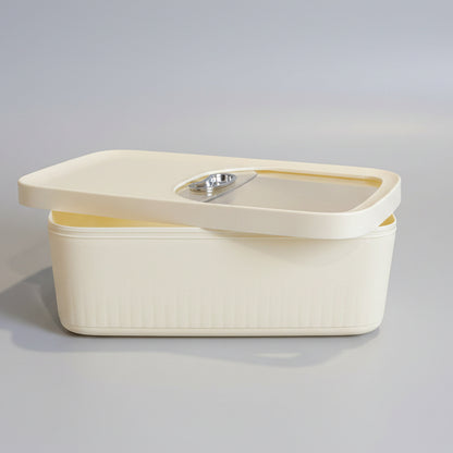 Rice Storage Container with Slidable Lid | Airtight Food Storage Bucket for Rice, Flour & Grains