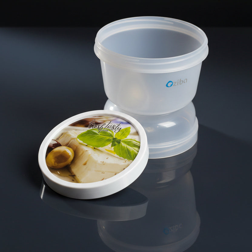 Oziba Fresh Tasty Round Food Storage Container with Airtight Lid – Multipurpose Kitchen Storage Box
