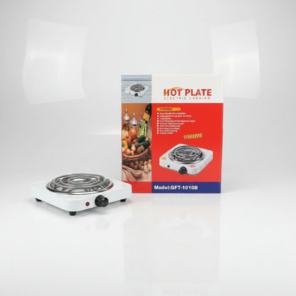 Electric Hot Plate Single Burner Portable Electric Stove | Adjustable Temperature Cooking Plate