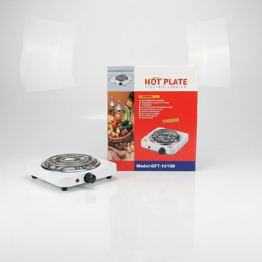 Electric Hot Plate Single Burner Portable Electric Stove | Adjustable Temperature Cooking Plate