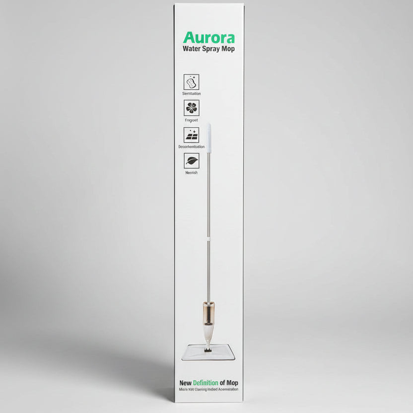 Aurora Water Spray Mop – Refillable Microfiber Floor Cleaning Spray Mop for Home & Office