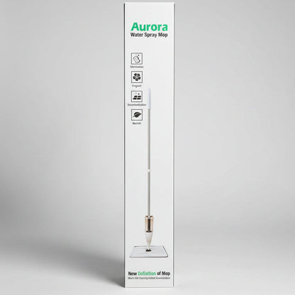 Aurora Water Spray Mop – Refillable Microfiber Floor Cleaning Spray Mop for Home & Office