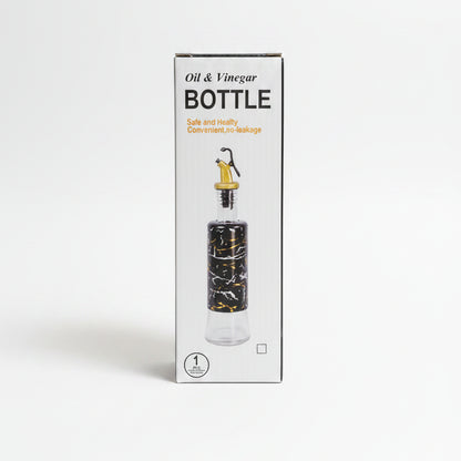 Premium Glass Oil & Vinegar Dispenser Bottle with Leakproof Pour Spout | Kitchen Oil Bottle