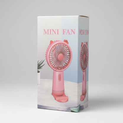 Portable Rechargeable Mini Hand Fan with USB Charging | Handheld & Desktop Cooling Fan
