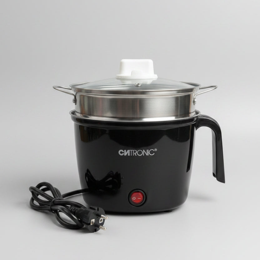 Electric Pot 1.5L Multi-Purpose Cooker with Steamer