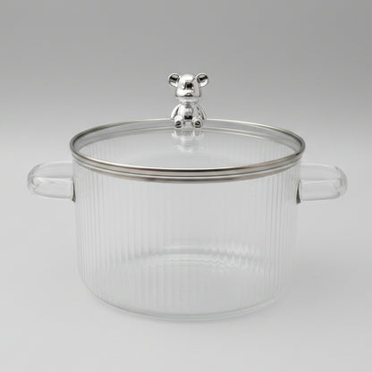 WellDeco Heat Resistant Glass Casserole with Lid | Premium Serving Bowl
