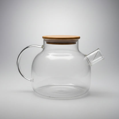 Premium Glass Jug with Wooden Lid