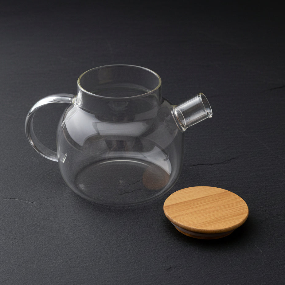 Premium Glass Jug with Wooden Lid