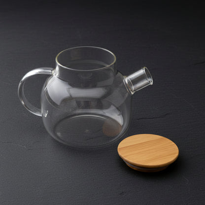 Premium Glass Jug with Wooden Lid