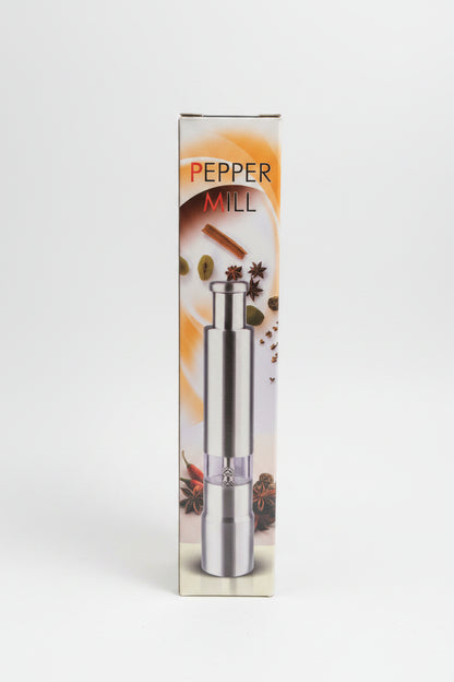 Premium Stainless Steel Manual Pepper Mill Grinder | Adjustable Spice & Salt Grinder