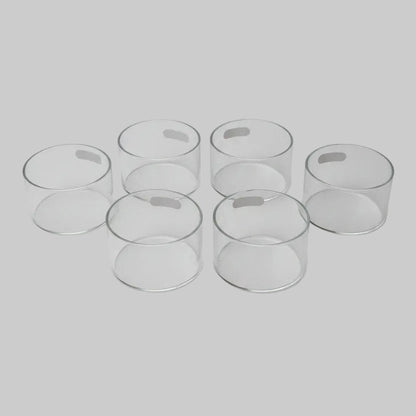 Clear Glass Dessert Bowl 6 PCS Set | Premium Glass Serving Bowls