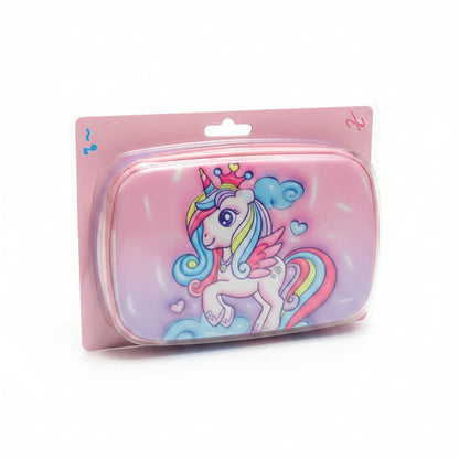 3D Pencil Case with Zipper | Kids Cartoon Pencil Box
