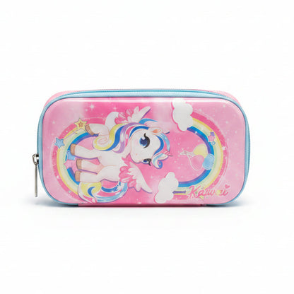 3D Pencil Case with Zipper | Kids Cartoon Pencil Box