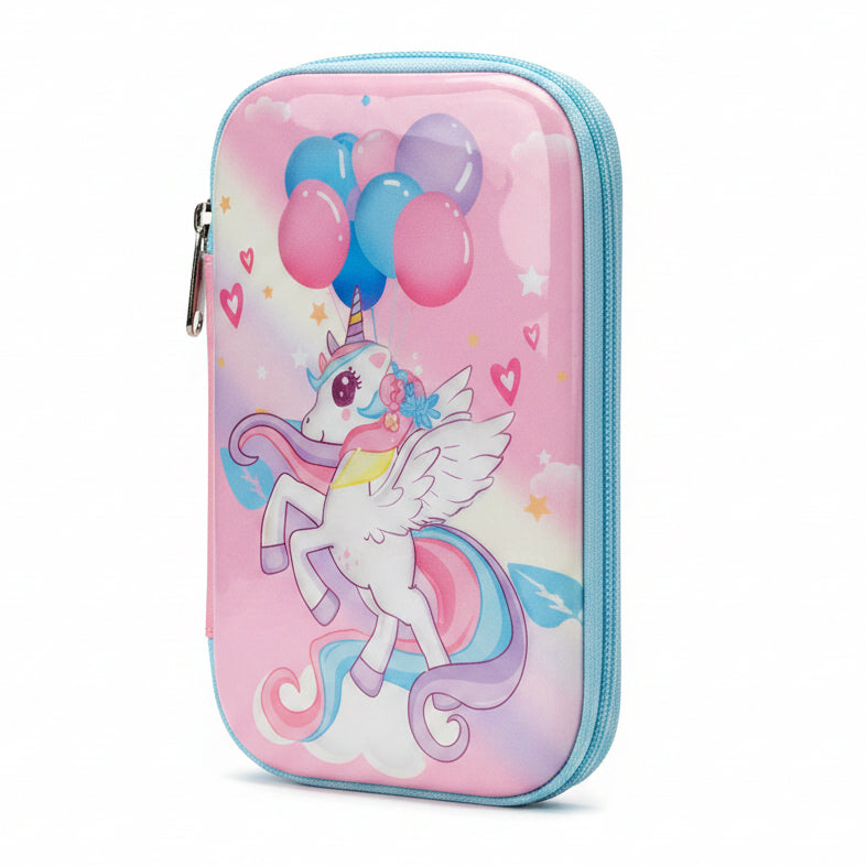 3D Pencil Case with Zipper | Kids Cartoon Pencil Box