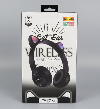 Cat Ear Wireless Bluetooth Headphones with RGB Lights