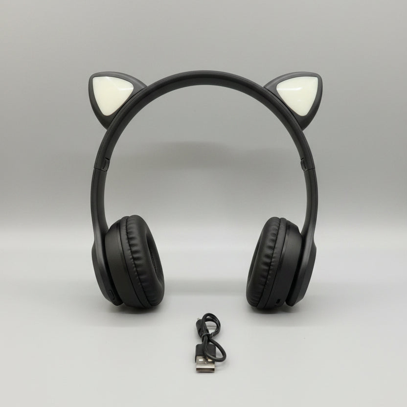 Cat Ear Wireless Bluetooth Headphones with RGB Lights
