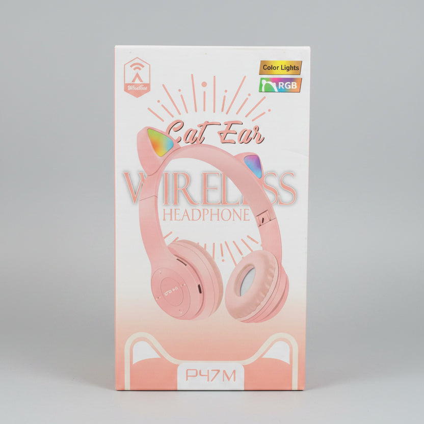 Cat Ear Wireless Bluetooth Headphones with RGB Lights