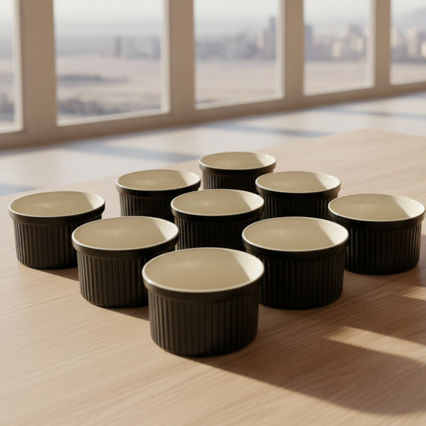 6-Piece Ceramic Bowls Set – Dessert & Dip Bowls