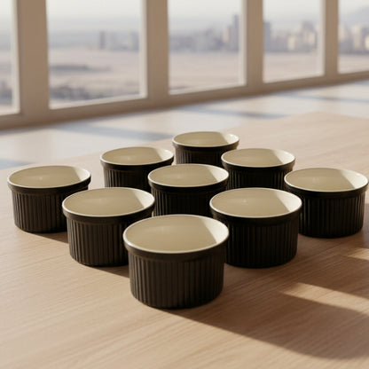 6-Piece Ceramic Bowls Set – Dessert & Dip Bowls