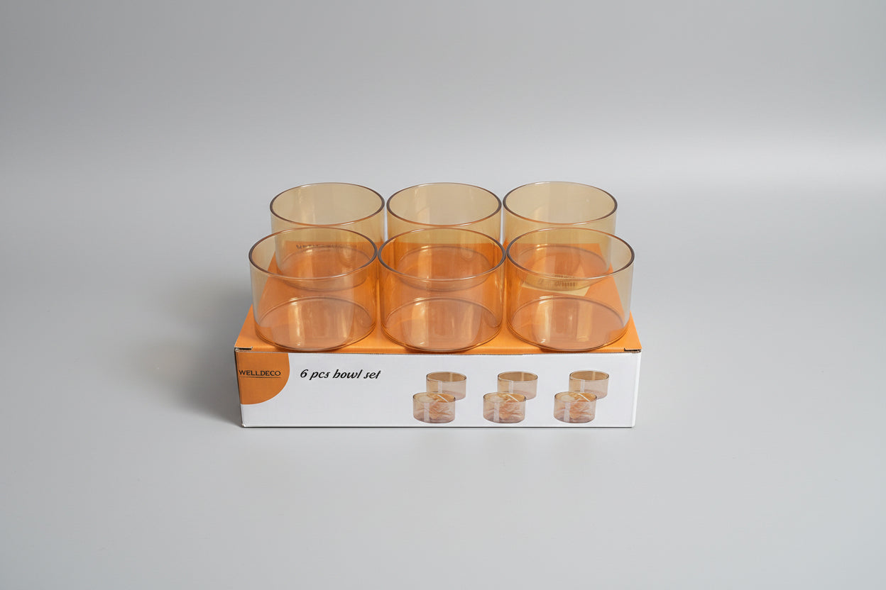 6 Pcs Premium Glass Bowl Set