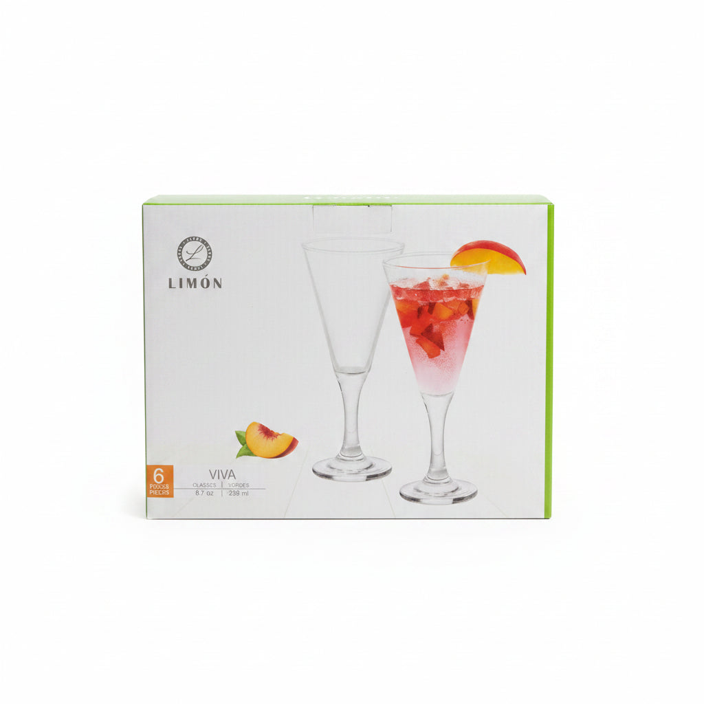 LIMÓN VIVA 6-Piece Glassware Set