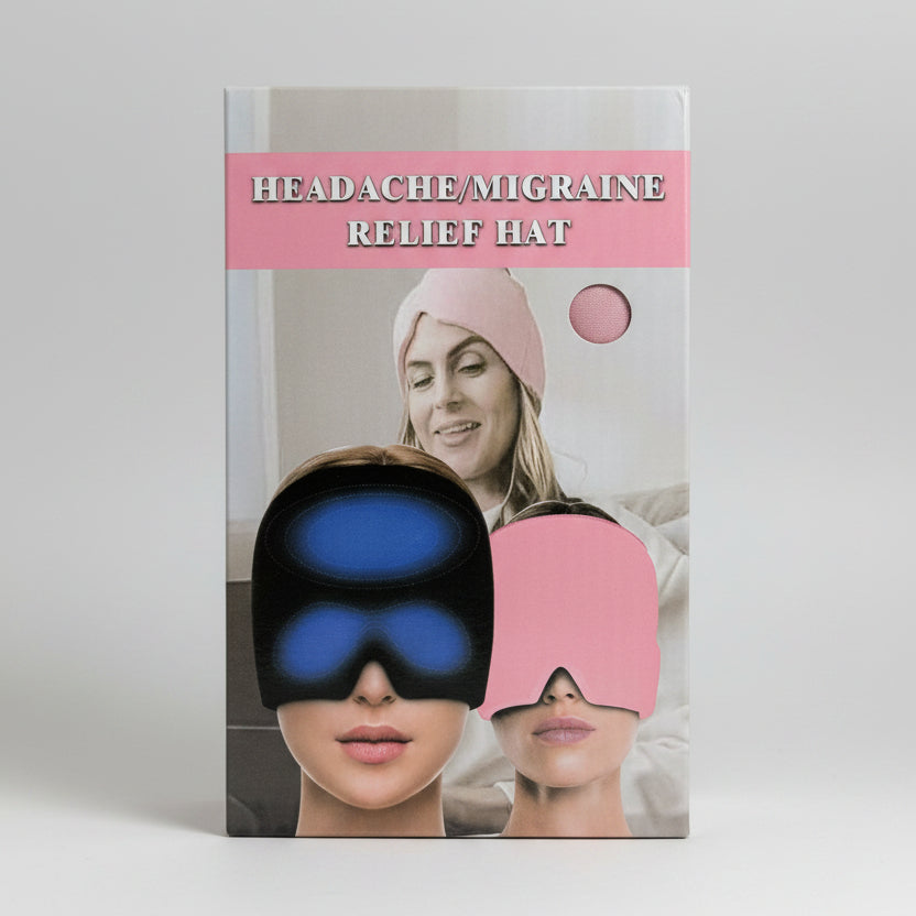 Reusable Gel Headache & Migraine Relief Hat - Hot & Cold Therapy Cap