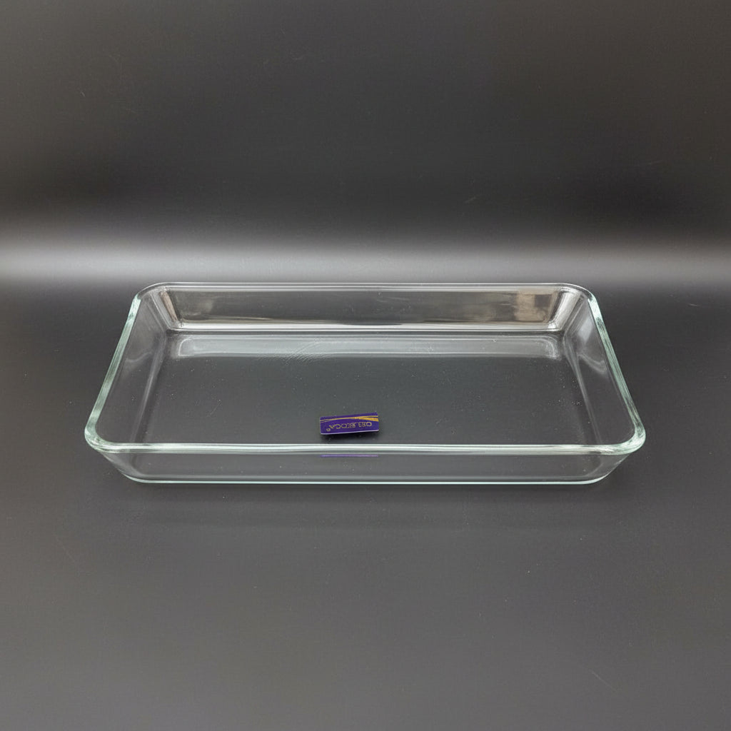 DELISOGA Rectangular Glass Fruit & Serving Tray