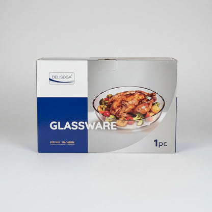 DELISOGA Oval Glass Baking Dish - Heat-Resistant Ovenware