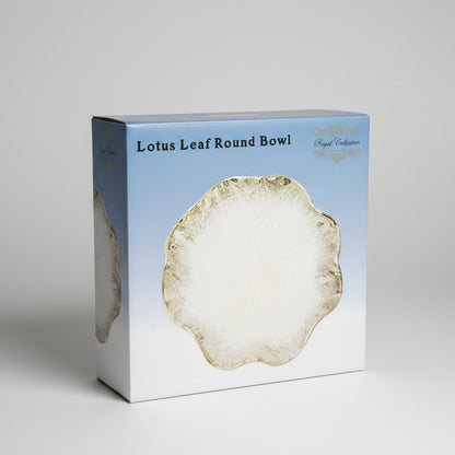 Lotus Leaf Round Bowl – Elegant Royal Collection Serving Bowl