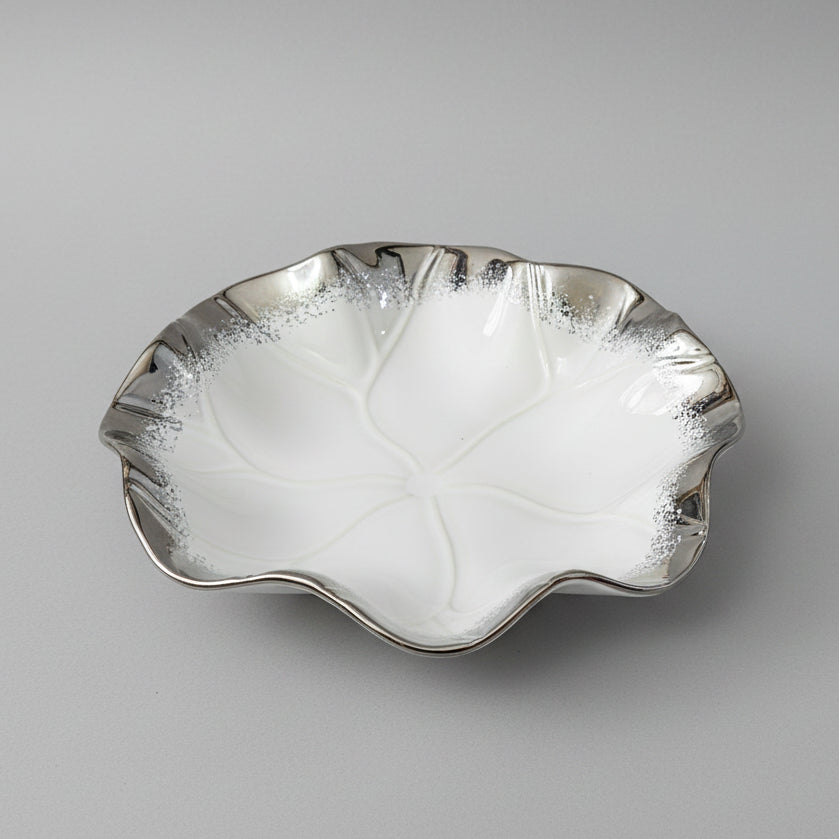 Lotus Leaf Round Bowl – Elegant Royal Collection Serving Bowl