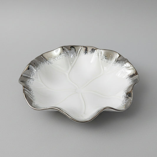 Lotus Leaf Round Bowl – Elegant Royal Collection Serving Bowl