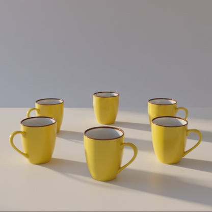 Multi Color Ceramic Coffee Mug –  6PCS SET
